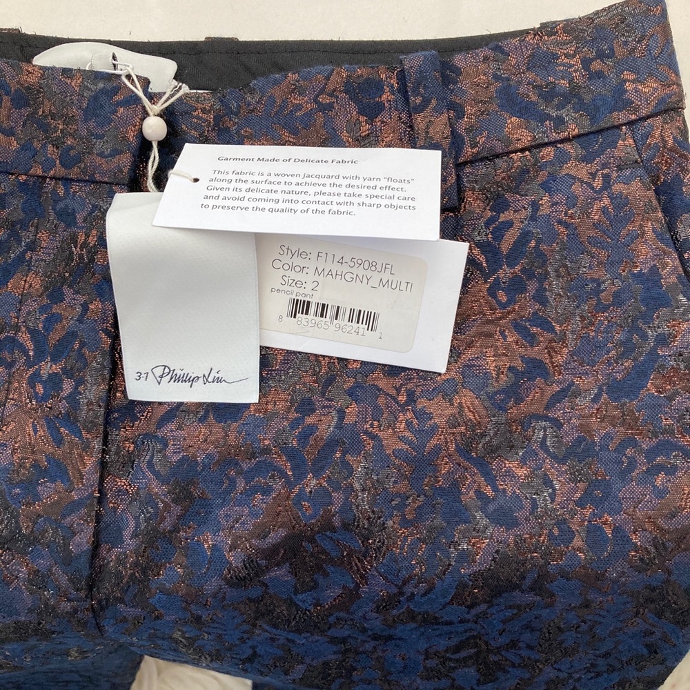 3.1 PHILLIP LIM Printed Straight Leg Pants - Picture 6 of 9